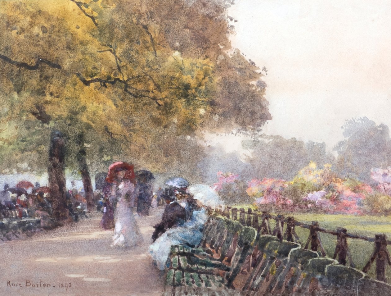 Kwitnące azalie - The Row autorstwa Rose Maynard Barton