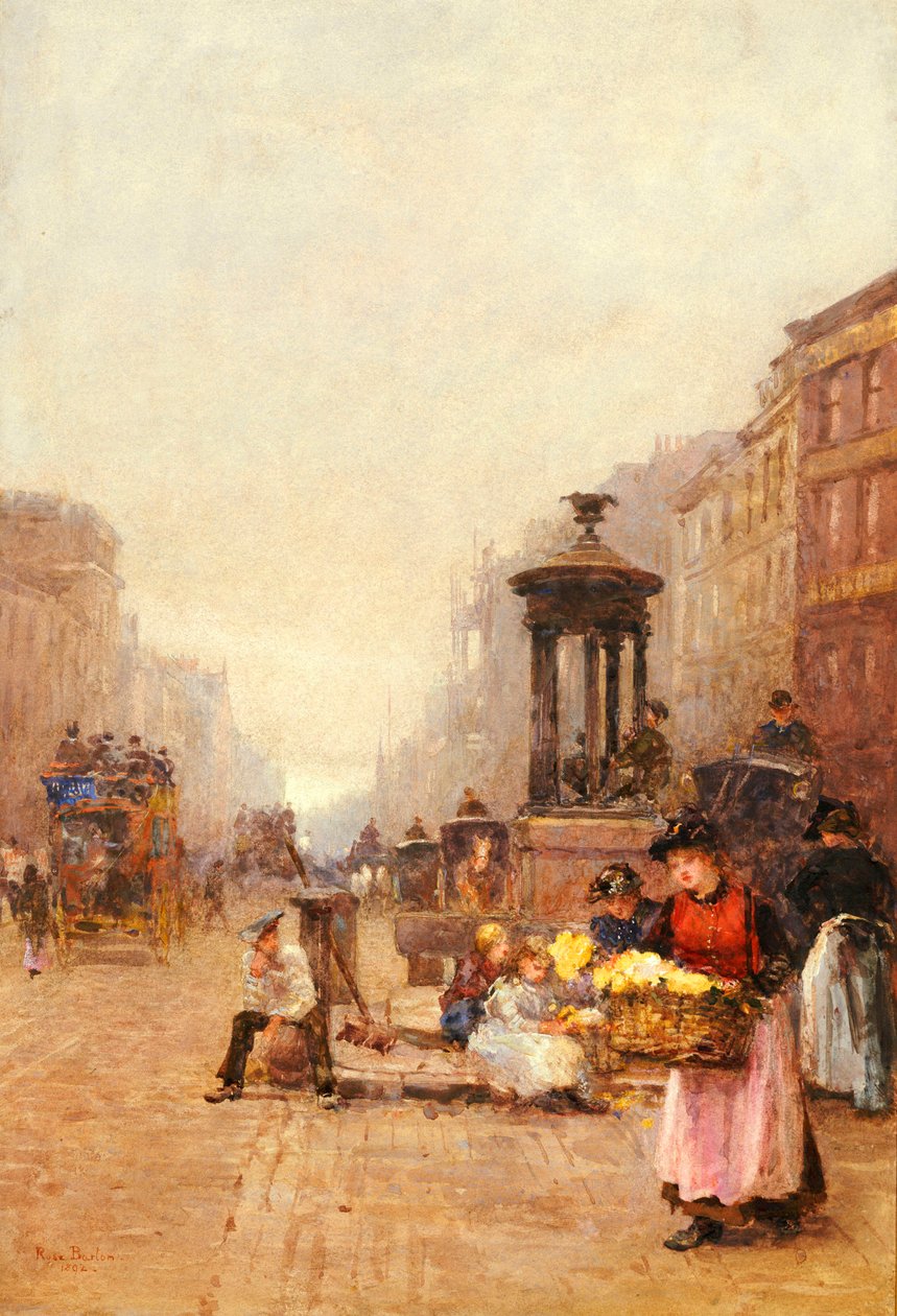 Dziewczynki z kwiatów w pasie, 1892 autorstwa Rose Maynard Barton
