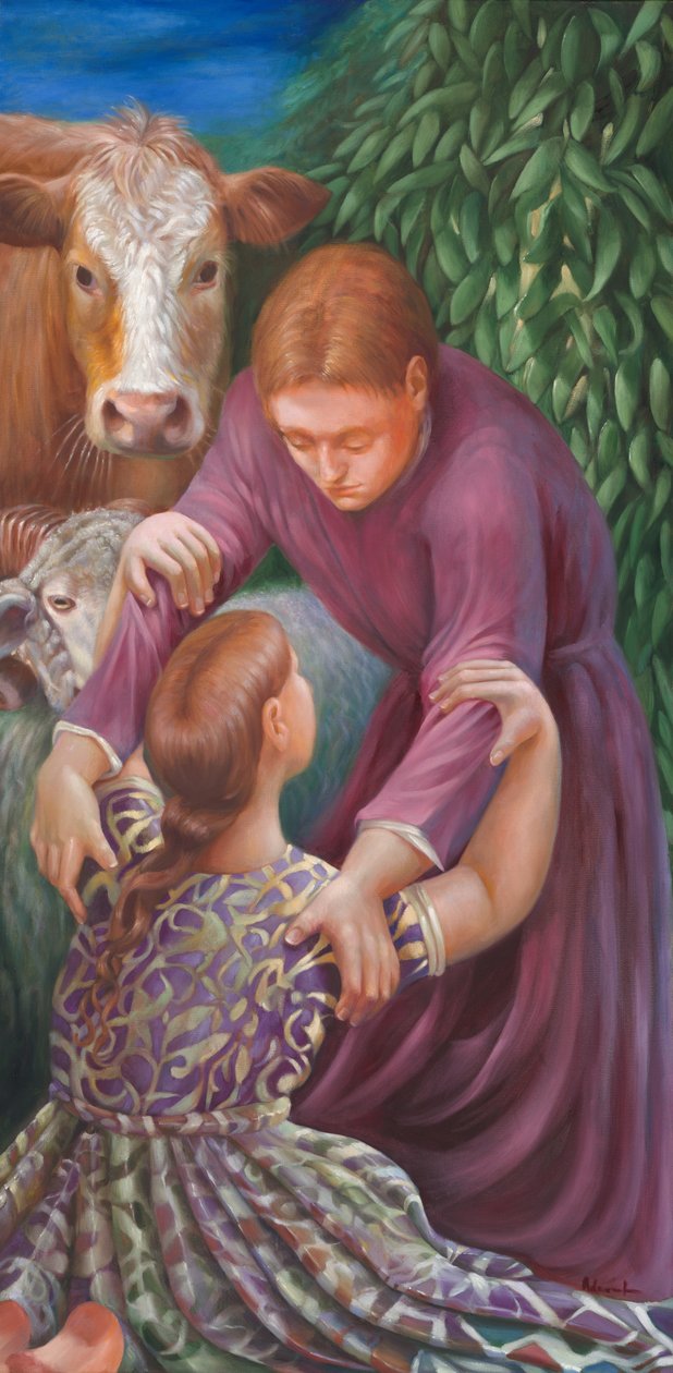 Mercy, 2015 (olej na płótnie) autorstwa Rosemarie Adcock