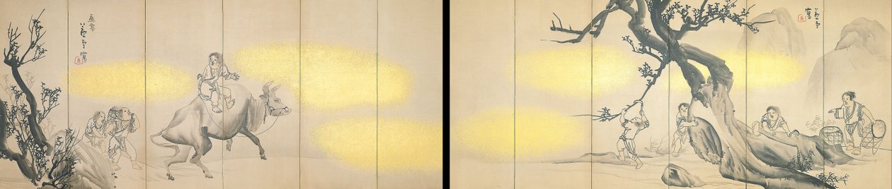 Chłopcy stada autorstwa Nagasawa Rosetsu
