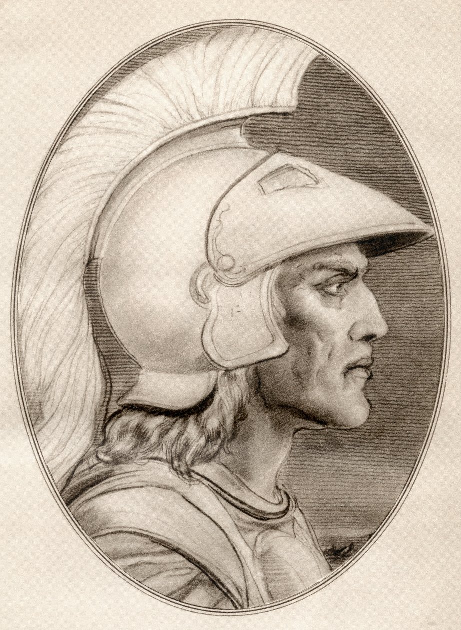 Aleksander III Macedoński, z Living Biographies of Famous Men. autorstwa Ross Gordon