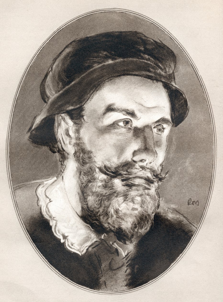 Benvenuto Cellini, z „Żywych biografii sławnych mężczyzn”. autorstwa Ross Gordon