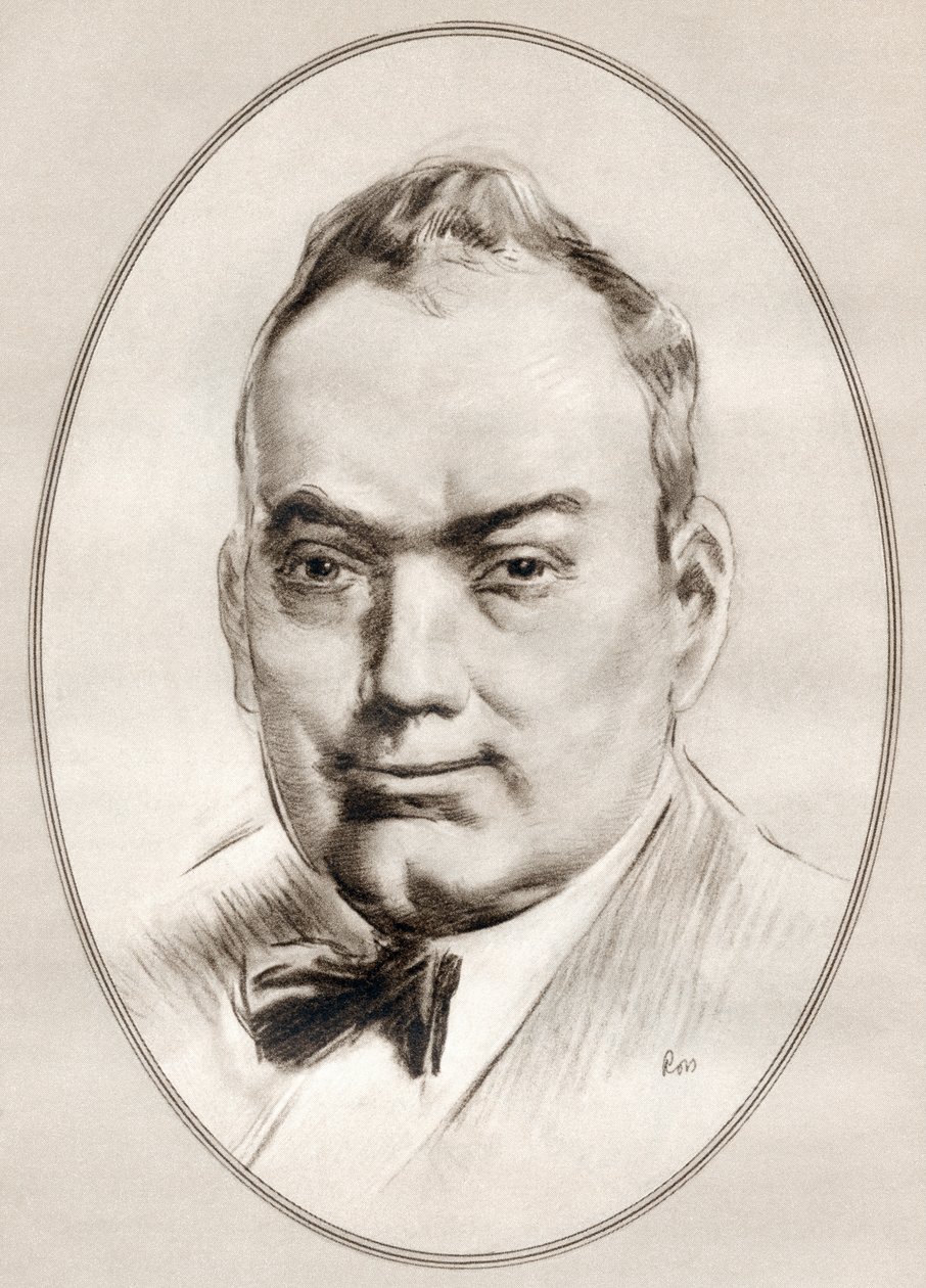 Enrico Caruso, z „Żywych biografii sławnych mężczyzn”. autorstwa Ross Gordon