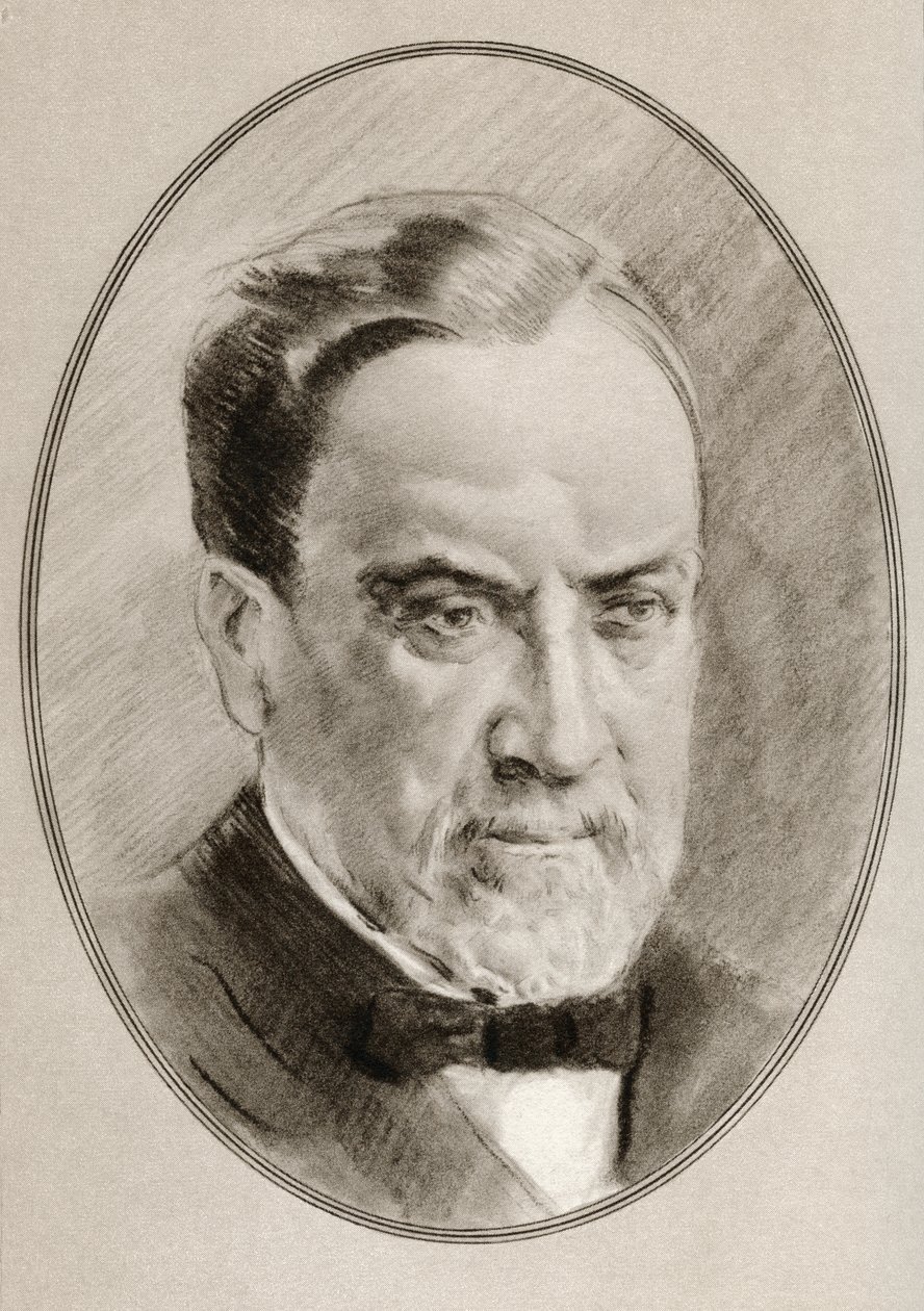 Louis Pasteur, z „Żywych biografii wielkich naukowców”. autorstwa Ross Gordon