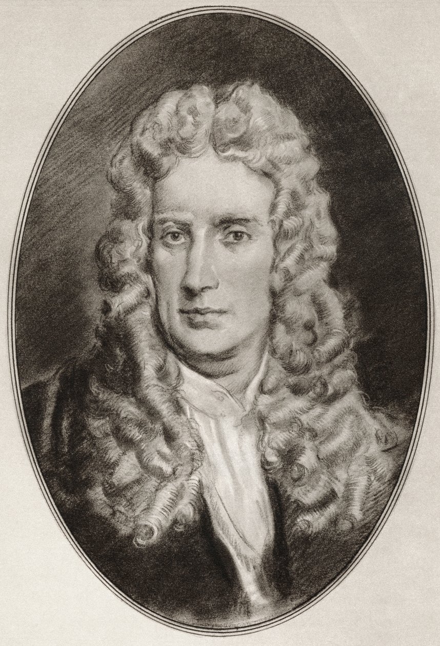 Sir Isaac Newton, z „Żywych biografii słynnych mężczyzn” autorstwa Ross Gordon