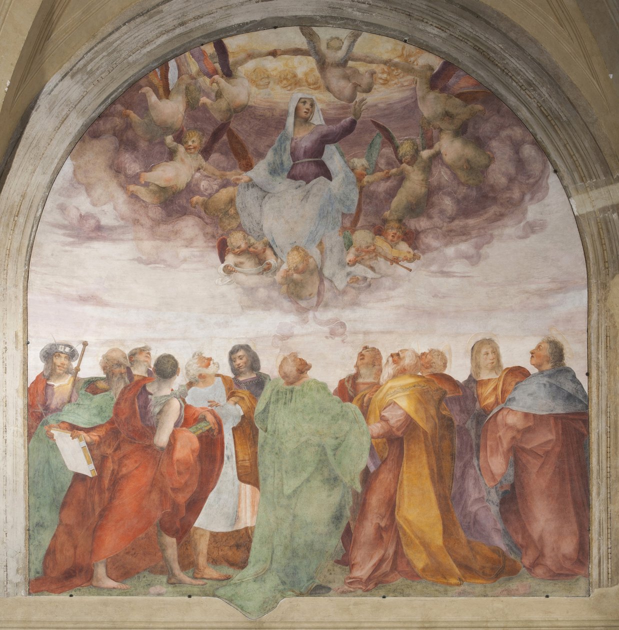 Wniebowzięcie Najświętszej Maryi Panny autorstwa Rosso Fiorentino