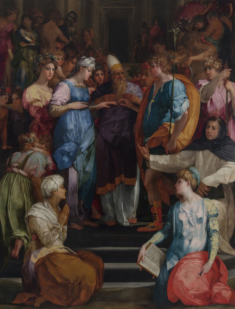 Wesele Dziewicy Pala Ginori, 1523 autorstwa Rosso Fiorentino
