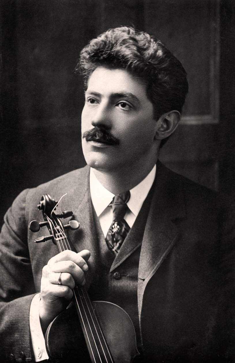 Fritz Kreisler 1875-1962, urodzony w Austrii amerykański skrzypek i kompozytor, 1907. autorstwa Rotary Photo