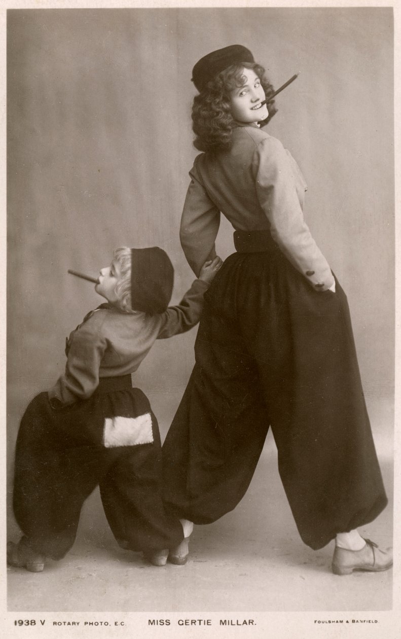 Gertie Millar, brytyjska aktorka i piosenkarka, ok. 1906. autorstwa Rotary Photo