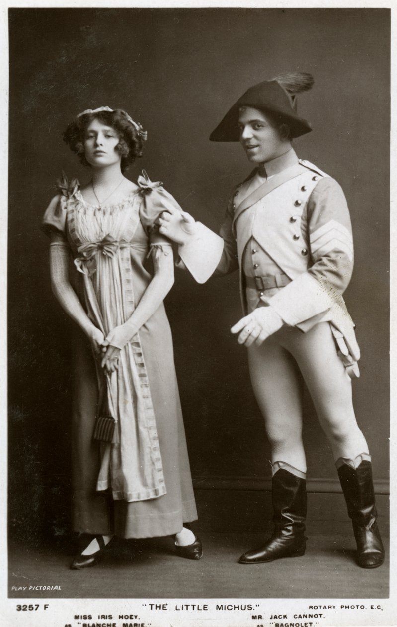 Iris Hoey i Jack Cannot, brytyjscy aktorzy, ok. 1908. autorstwa Rotary Photo