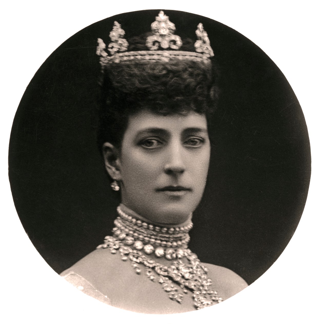 Królowa Aleksandra 1844-1925, królowa-małżonka króla Edwarda VII, koniec XIX wieku. autorstwa Rotary Photo