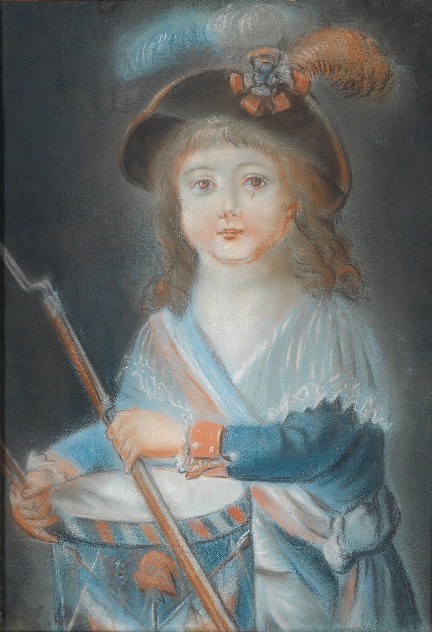 Portret chłopca jako bęben rewolucji francuskiej autorstwa Rougemont