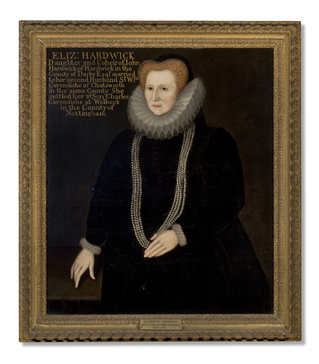 Portret Elizabeth Talbot, hrabiny Shrewsbury, znanej jako „Bess of Hardwick” autorstwa Rowland Lockey
