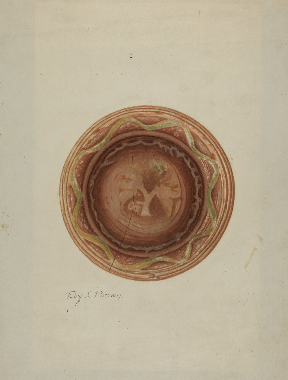 Talerz autorstwa Roy S. Brown