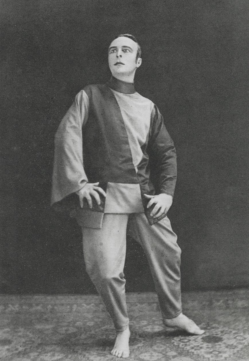 Rudolf von Laban, austriacki tancerz (zdjęcie czarno-białe) autorstwa Ruben Sobol