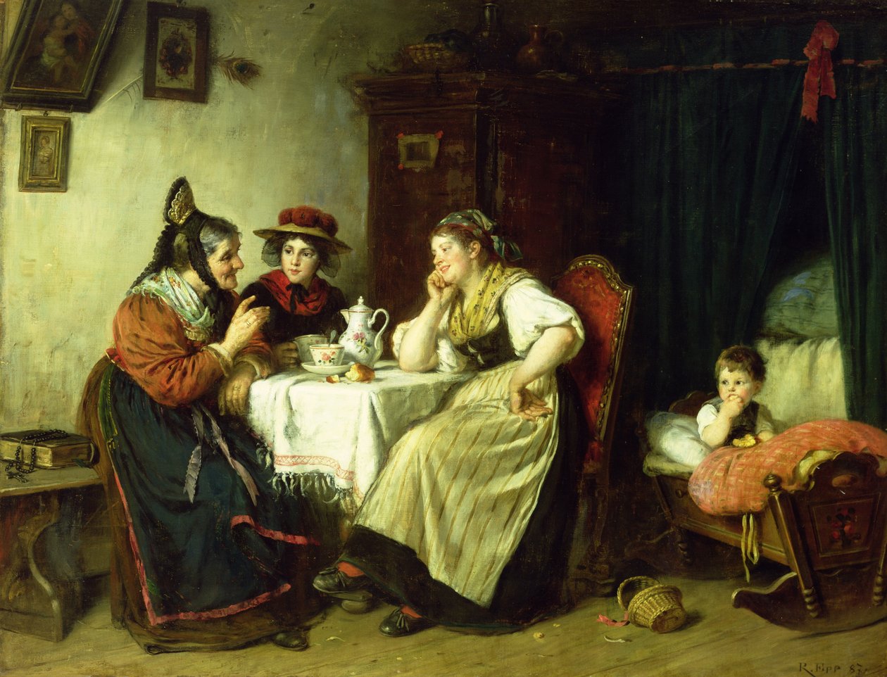 Plotki, 1887 autorstwa Rudolf Epp