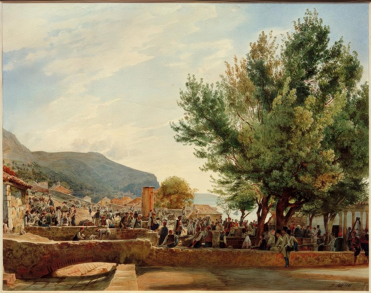 Bazar Ragusa autorstwa Rudolf von Alt