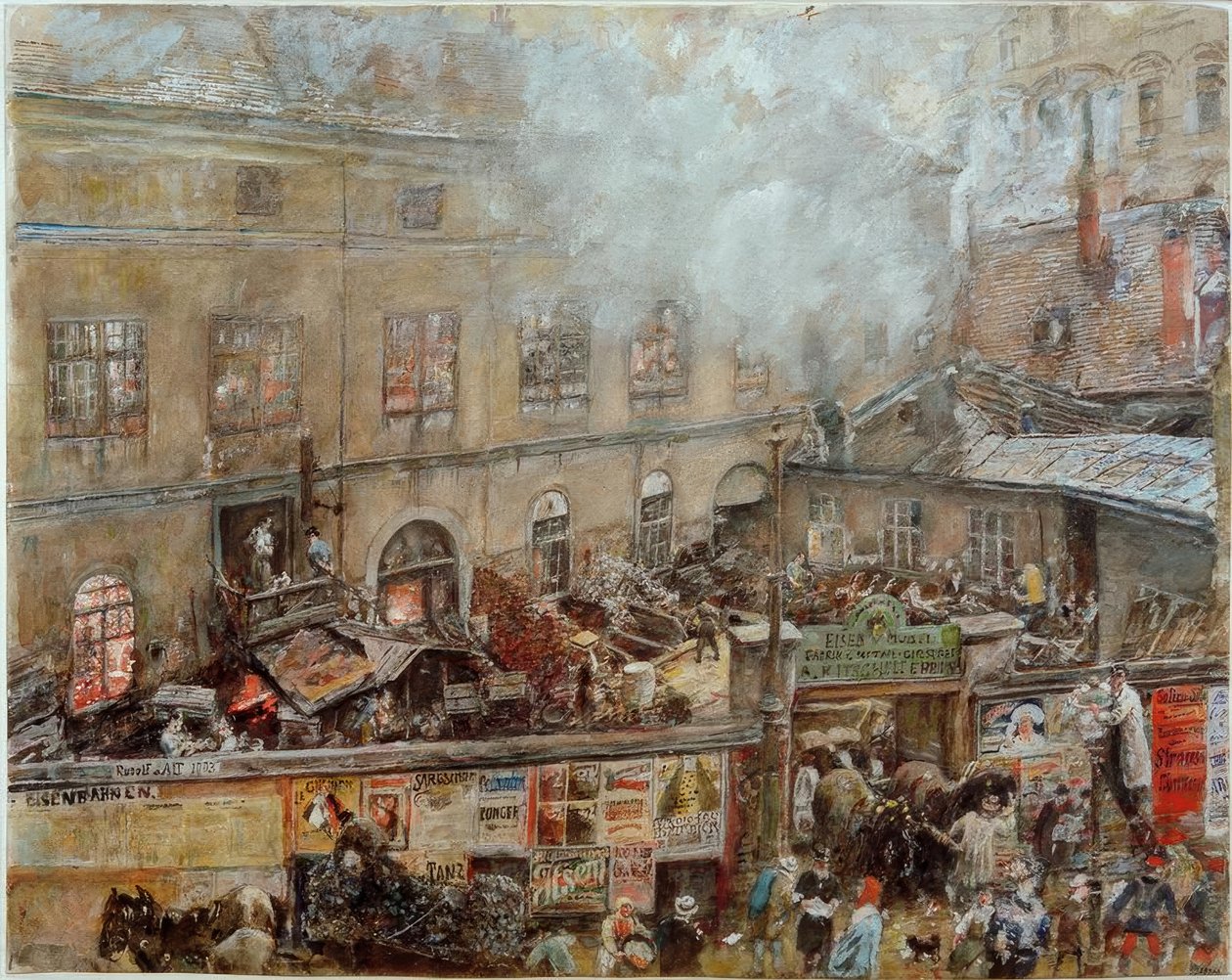 Odlewnia żeliwa Kitschelt w Skodagasse w Wiedniu autorstwa Rudolf von Alt