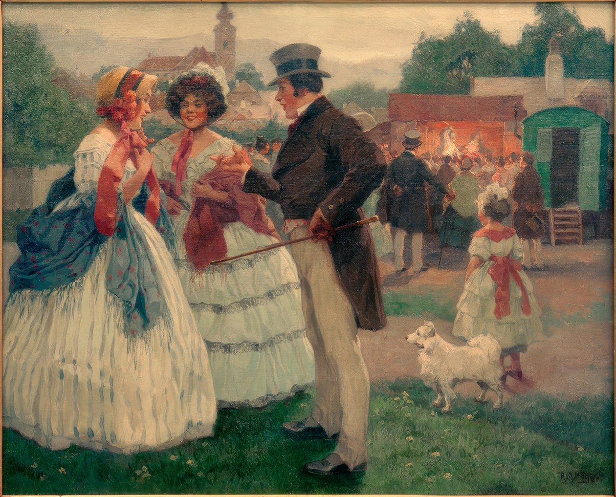 Wizyta w teatrze Pawlatschen autorstwa Rudolf Alfred Höger