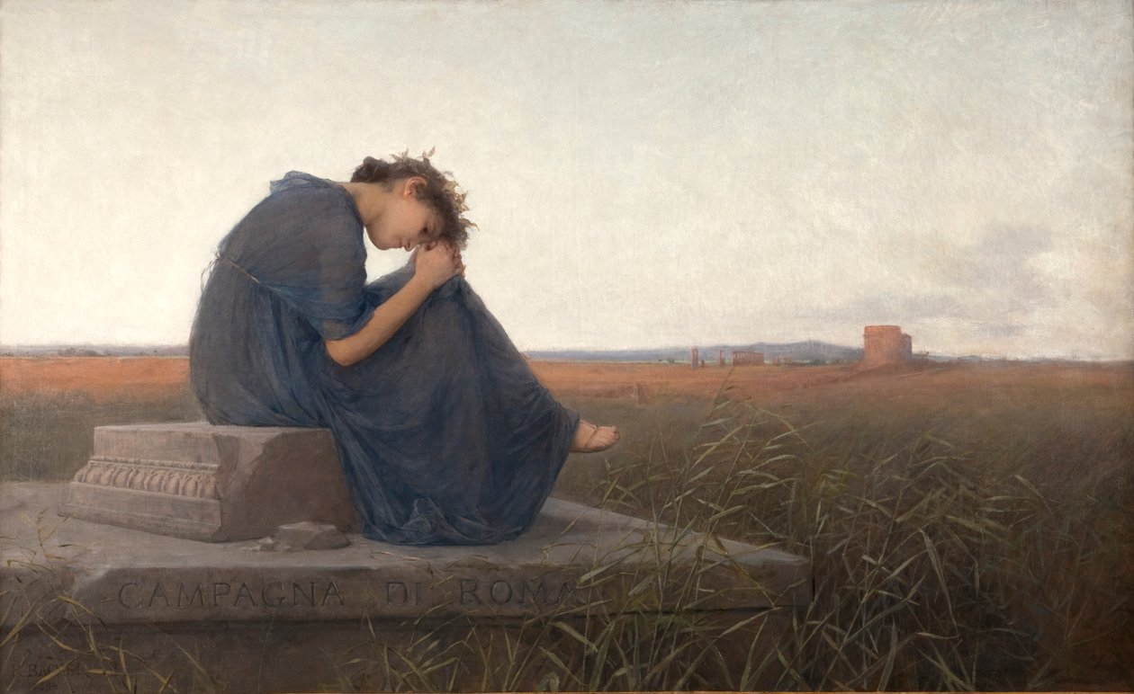 Wieś Rzymu. Grabmal der Caecilia Metella autorstwa Rudolf Bacher