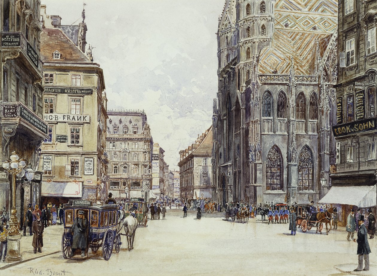 Stefan Platz, Wiedeń autorstwa Rudolf Bernt