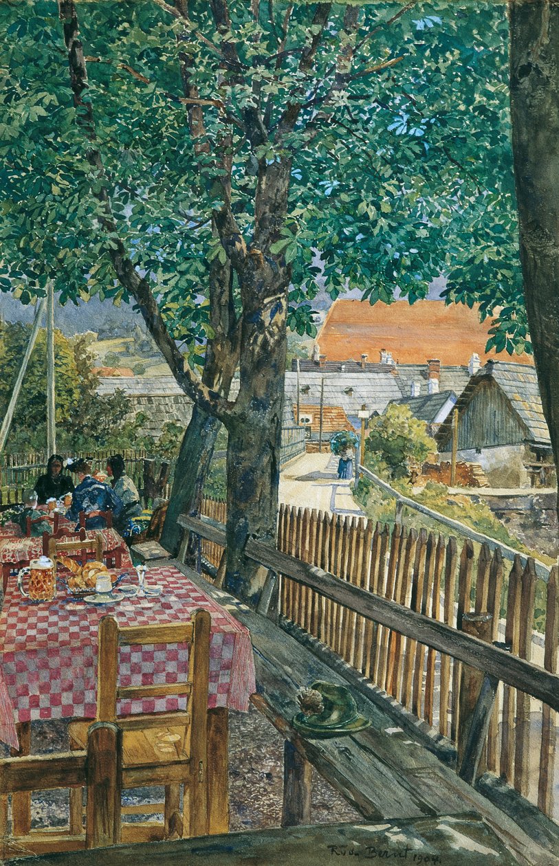 ogród tawerny autorstwa Rudolf Bernt