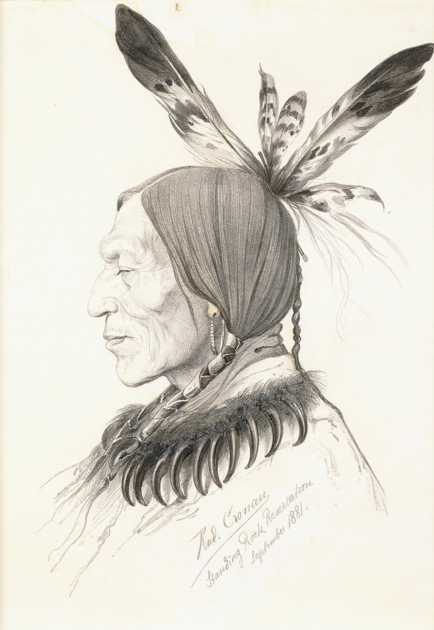 Heu-Topa, Cztery Rogi lub Jagoo, Opowiadacz, Wódz Hunkpapa Sioux autorstwa Rudolf Cronau