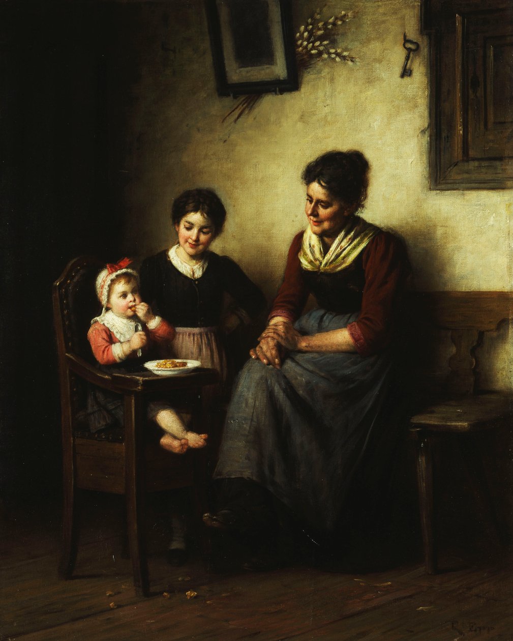 Posiłek dziecka, autorstwa Rudolf Epp