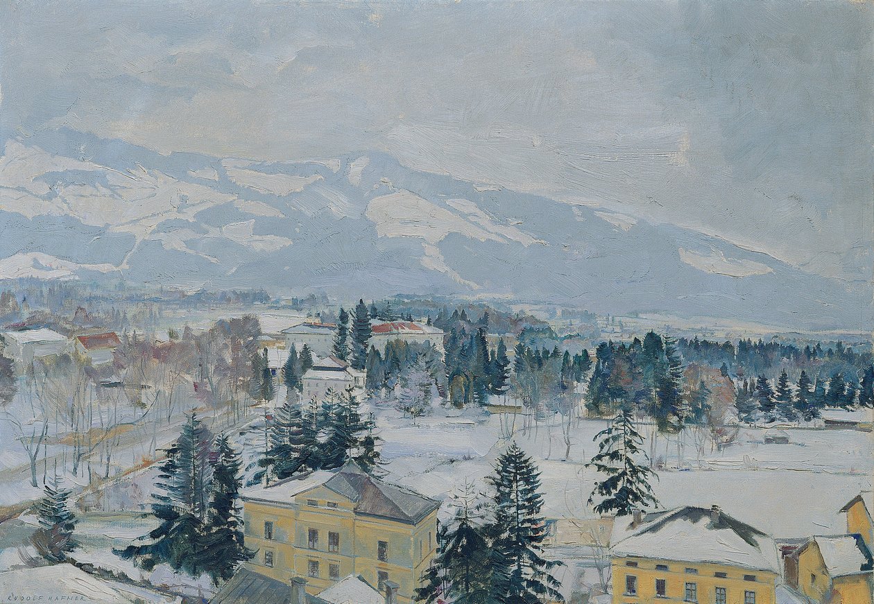 Krajobraz Salzburga z Kapuzinerberg autorstwa Rudolf Hafner