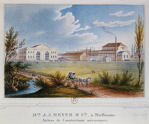 Fabryka panów Meyer & Cie w Mulhouse we Francji autorstwa Rudolf Huber
