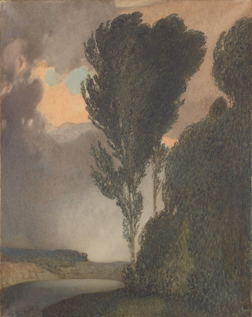 Burzowy krajobraz autorstwa Rudolf Jettmar