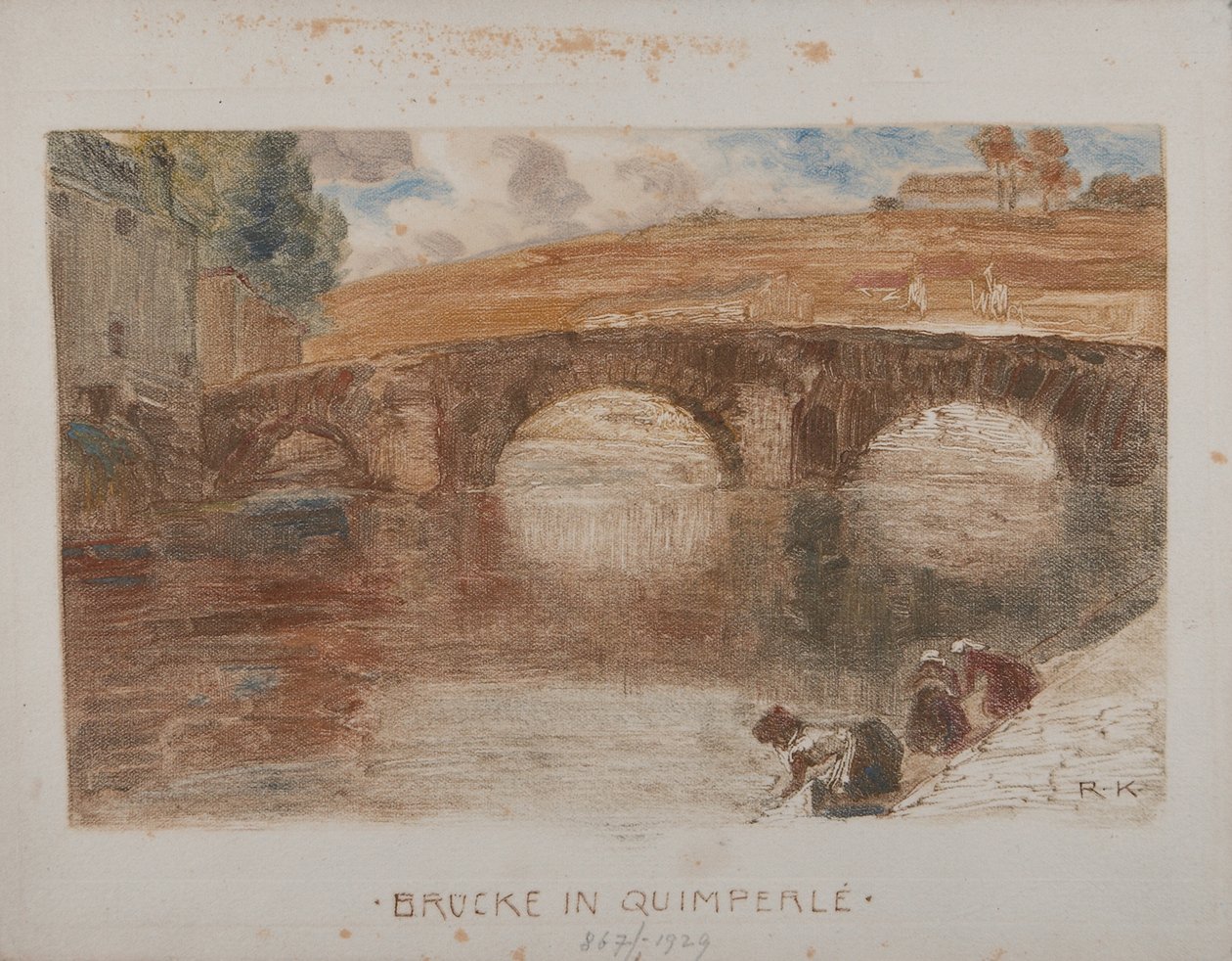 Brücke w Quimperlé I autorstwa Rudolf Konopa