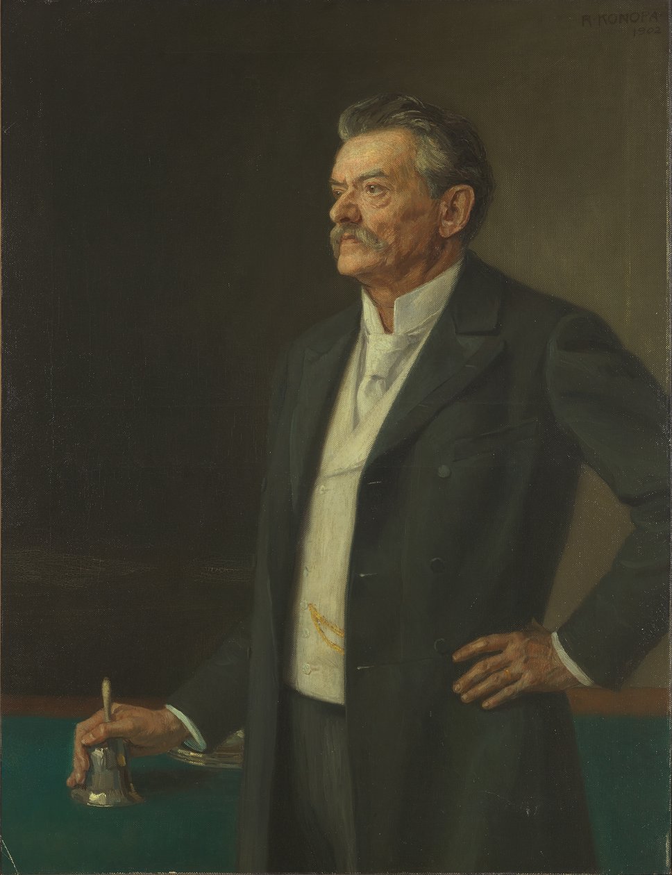 Przewodniczący Reichstagu dr. Teodor Kathrein autorstwa Rudolf Konopa