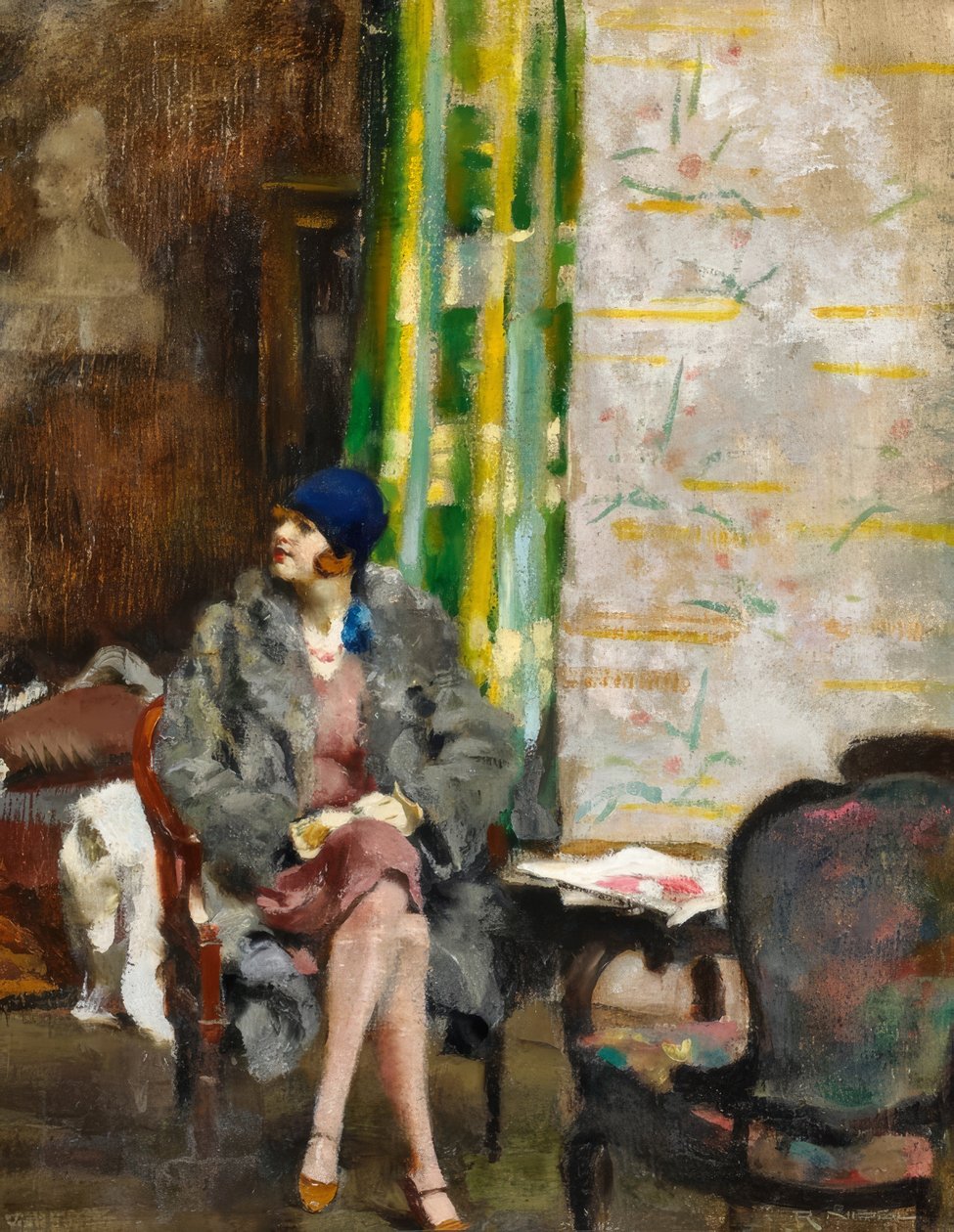 Niebieski kapelusz autorstwa Rudolf Nissl