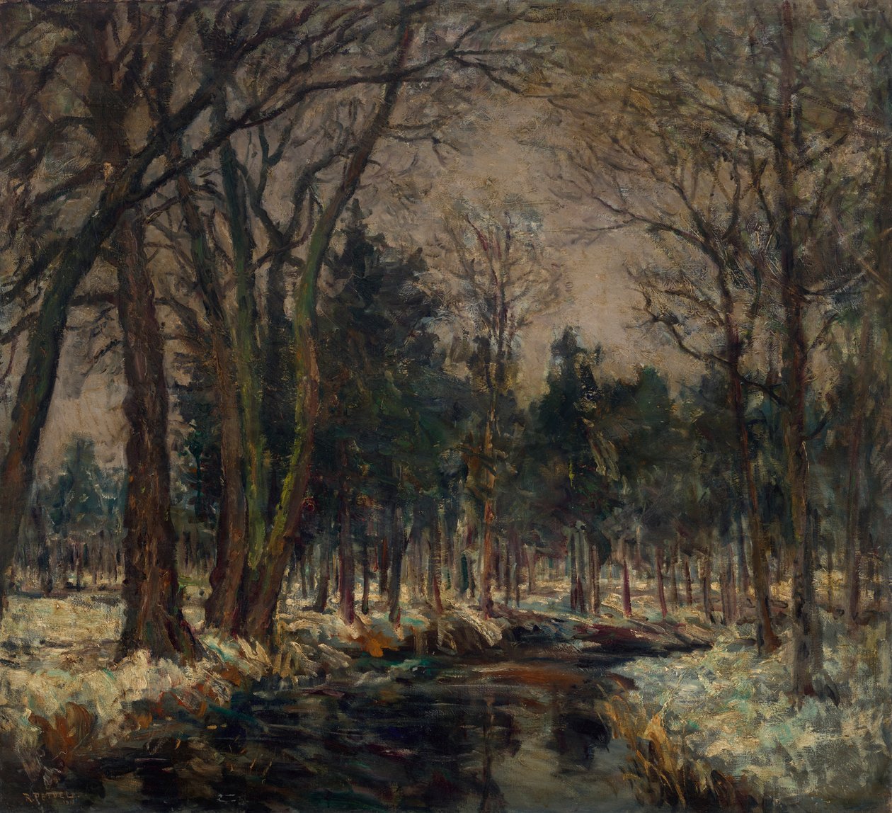 W parku Schleissheim autorstwa Rudolf Petuel