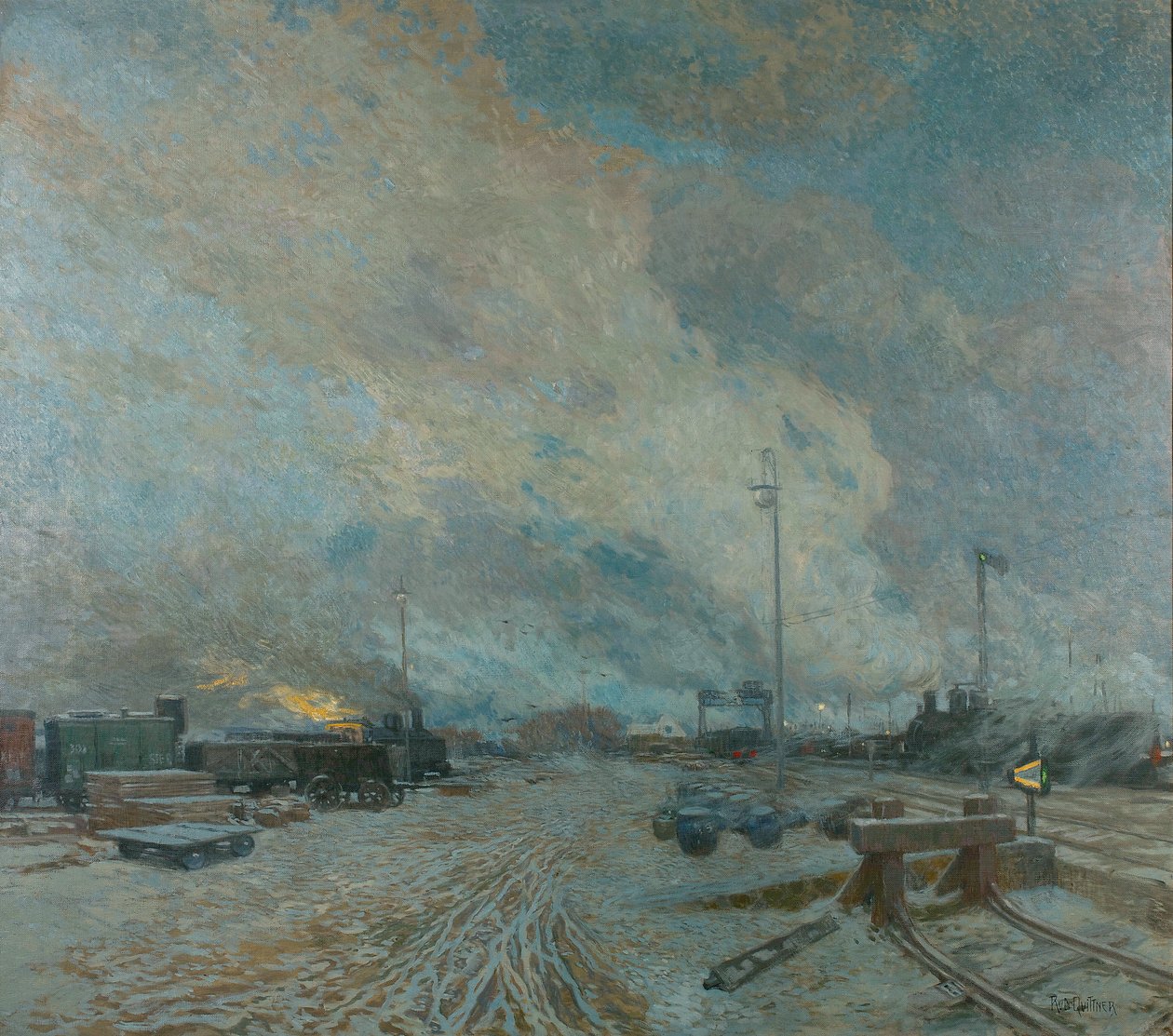 stacja towarowa autorstwa Rudolf Quittner