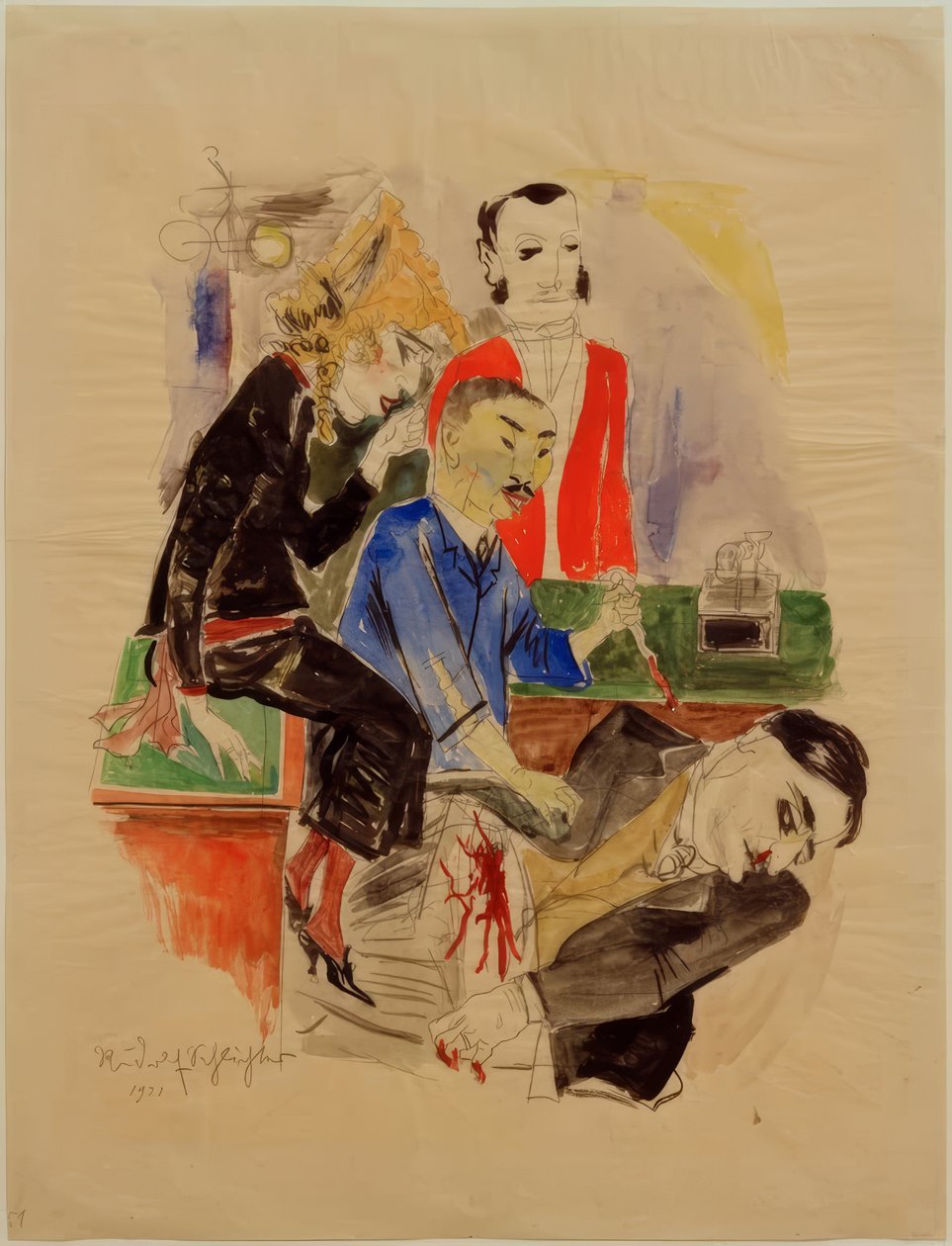 „Camera obscura I”. Projekt okładki autorstwa Rudolf Schlichter