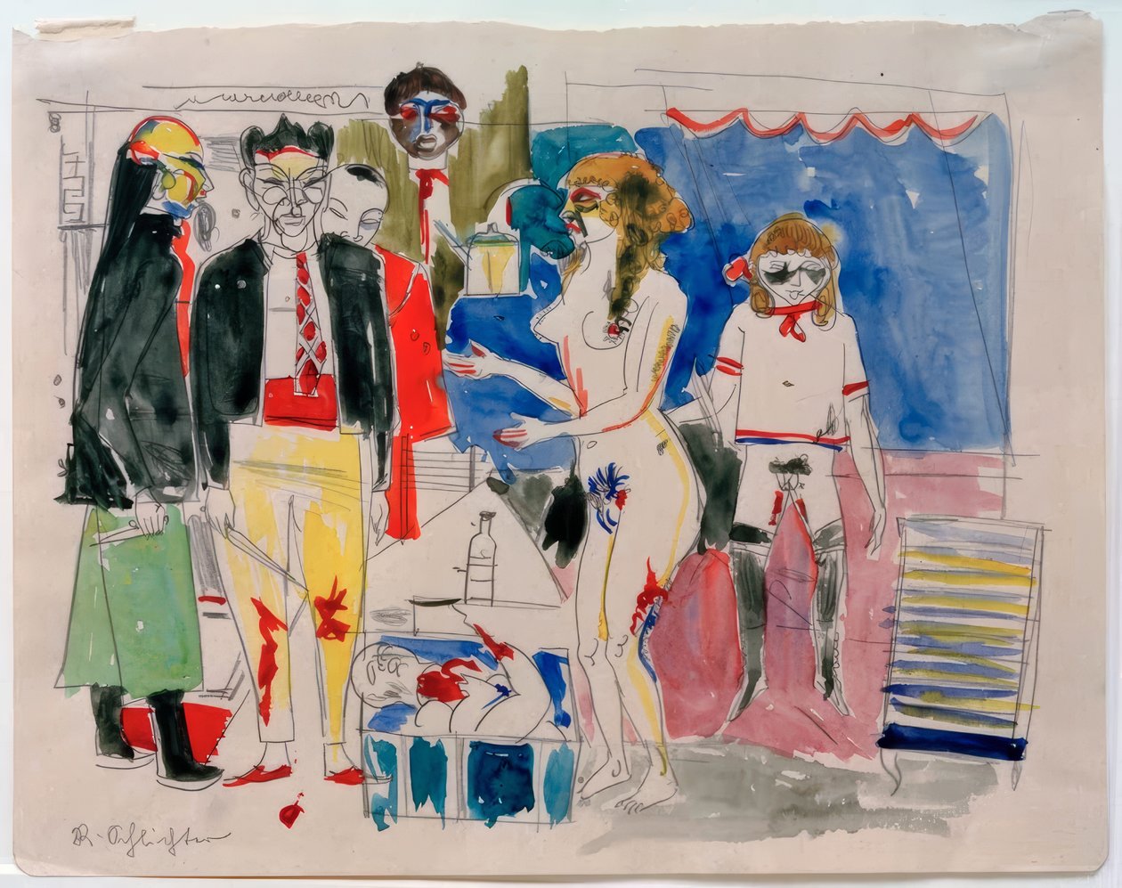 Sadyczna scena autorstwa Rudolf Schlichter