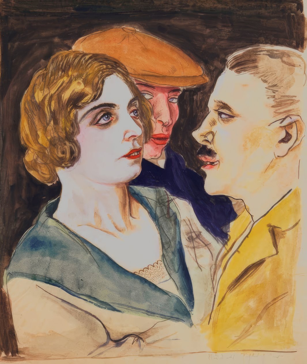 Para tancerzy i widzowie autorstwa Rudolf Schlichter