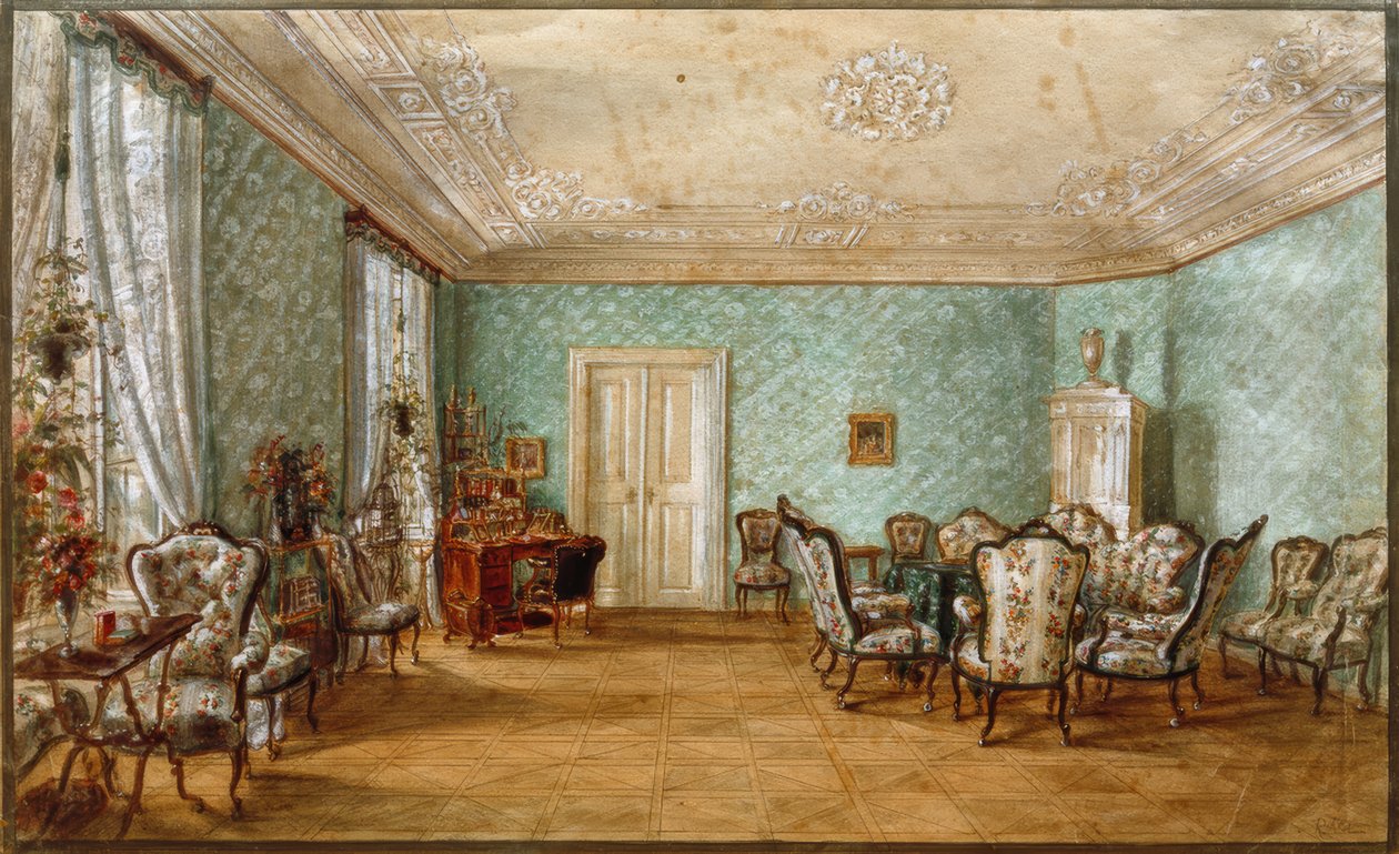 Salon der Fanny Elßler autorstwa Rudolf von Alt