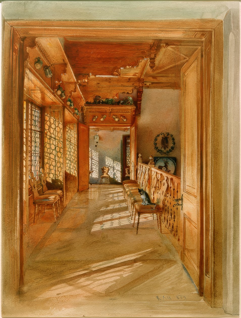 Klatka schodowa autorstwa Rudolf von Alt