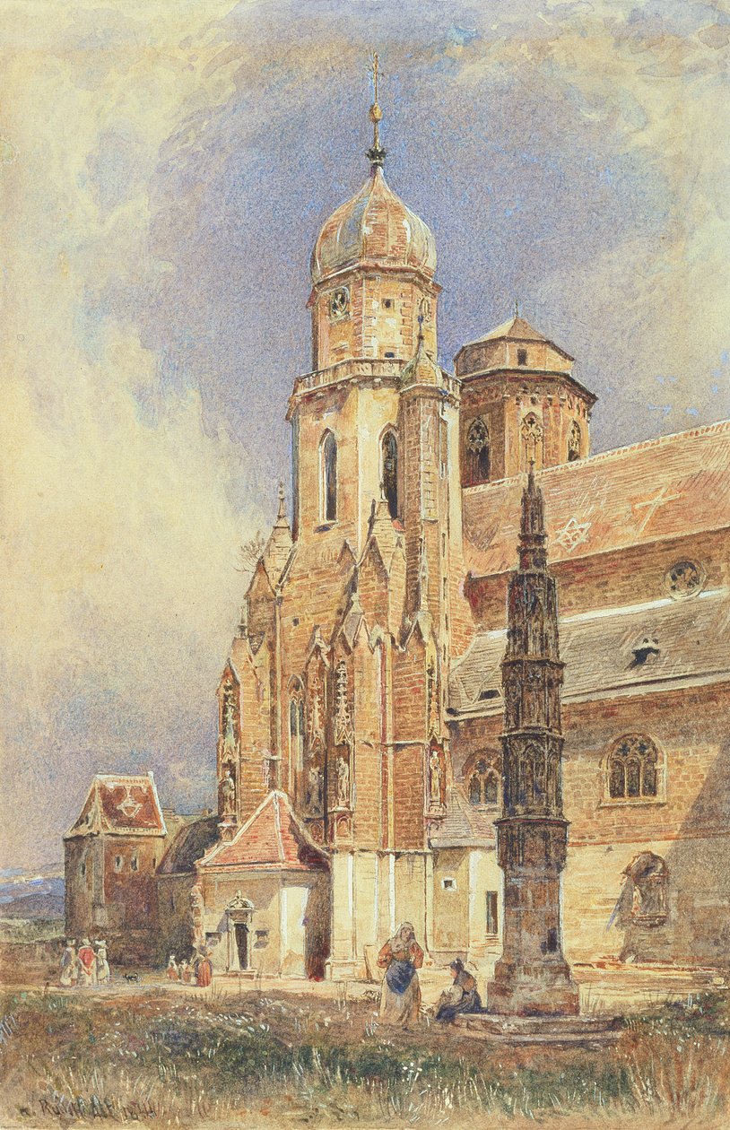 Kościół opactwa Klosterneuburg, 1844 autorstwa Rudolf von Alt
