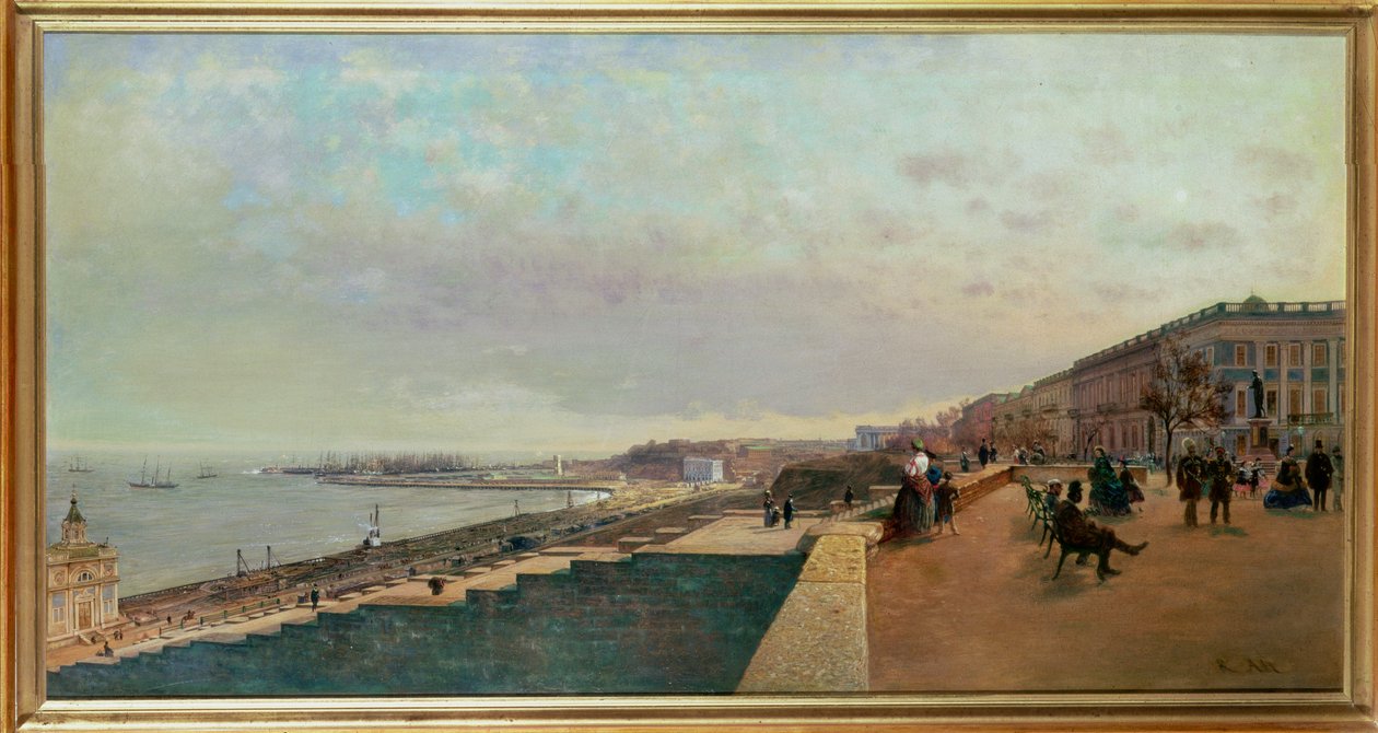 Widok na Odessę autorstwa Rudolf von Alt