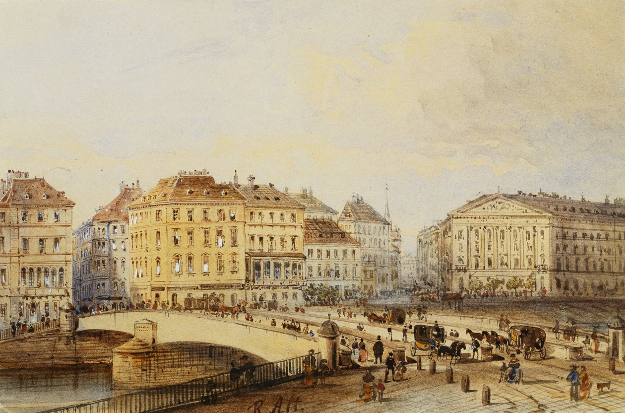 Most Ferdynanda autorstwa Rudolf von Alt