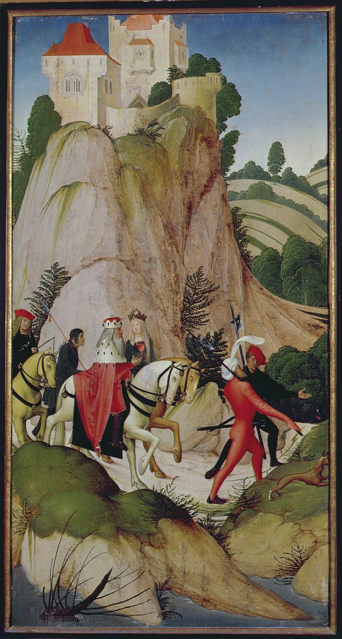 Scena z Legendy o św. Leopoldzie, 1505 (tempera na desce) autorstwa Rueland, the Younger Frueauf