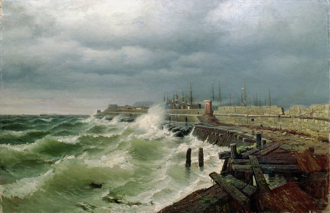 Molo w Odessie, 1885 r. autorstwa Rufim Gavrilovitch Sudkovsky
