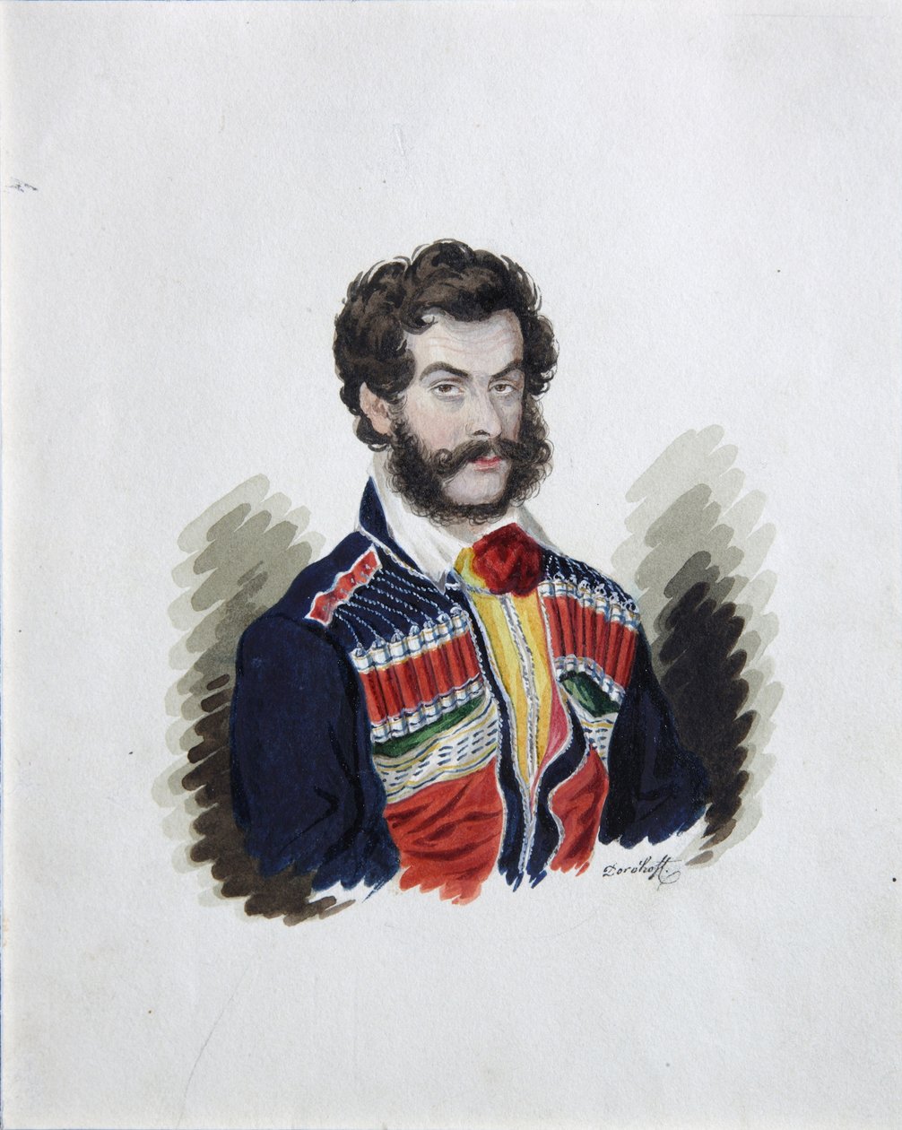 Portret dekabrysty hrabiego Zachara Czernyszowa 1796-1862, lata 30. XIX wieku autorstwa Rufim Ivanovich Dorokhov