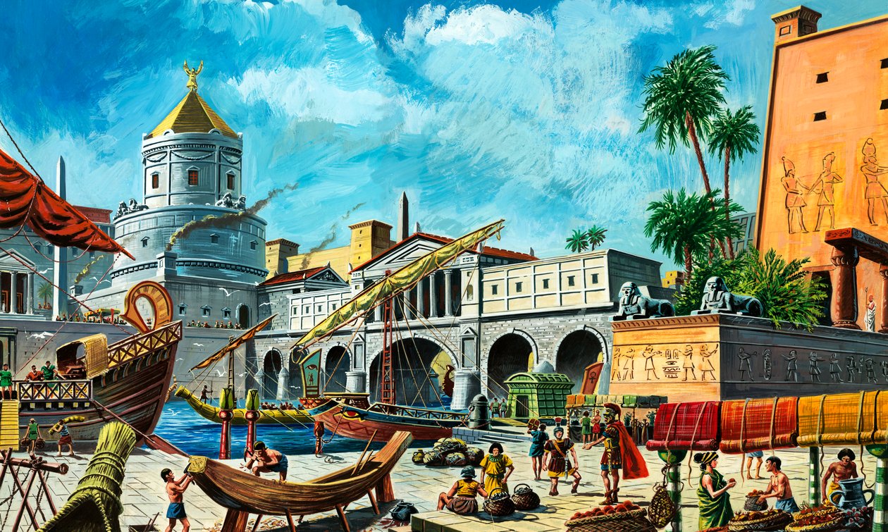Aleksandria (gwasz na papierze) autorstwa Ruggero Giovannini