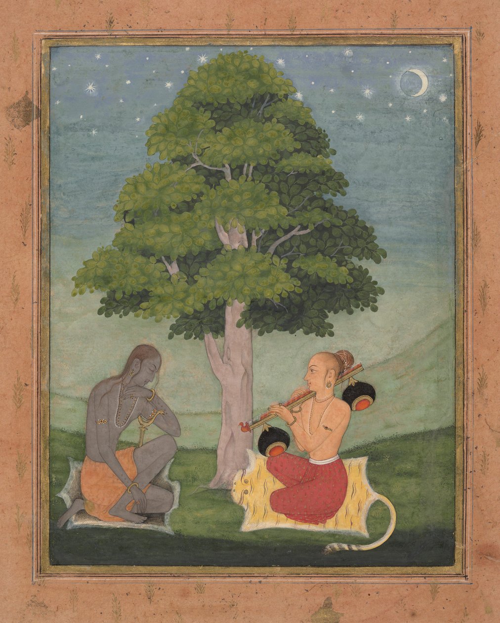 Kedar Ragini: Folio z serii ragamali Girlanda trybów muzycznych, ca. 1690-95. autorstwa Ruknuddin