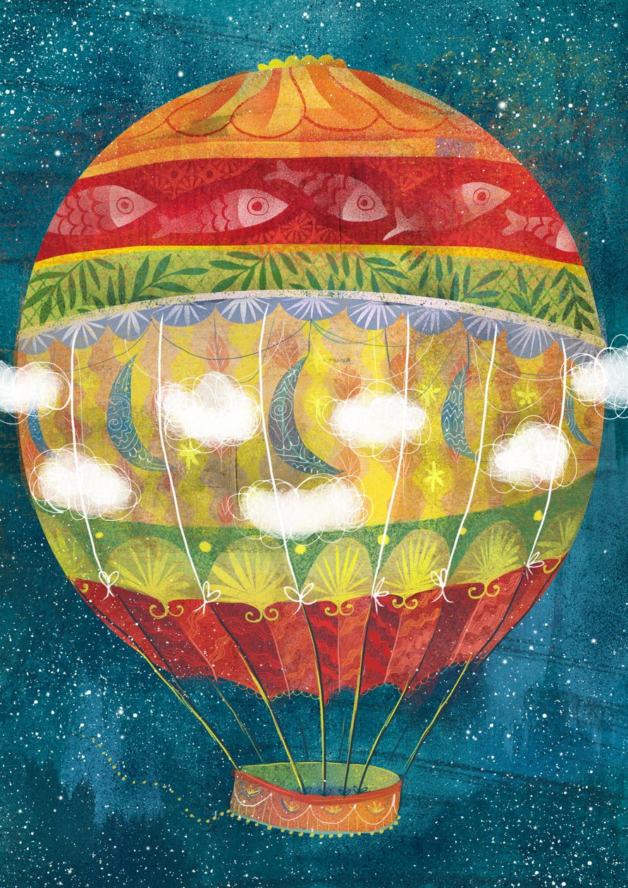 Balon powietrzny autorstwa Runa Anastasiya Rudaya